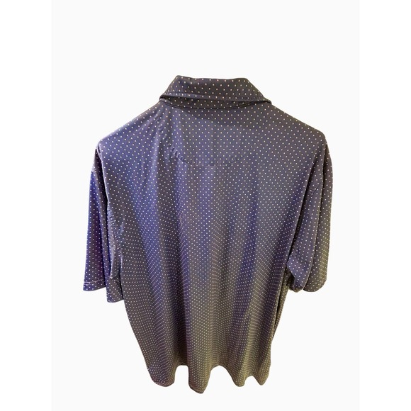 Donald Ross Sport Polo Shirt Men's Medium Stars All Over Print Geometric Golf - Picture 4 of 4